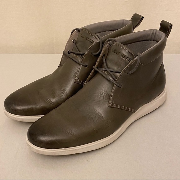 Cole Haan Men\'s Grand Plus Essex Chukka Boots Shoes Gray Lace Up Size 11.5 main image 7